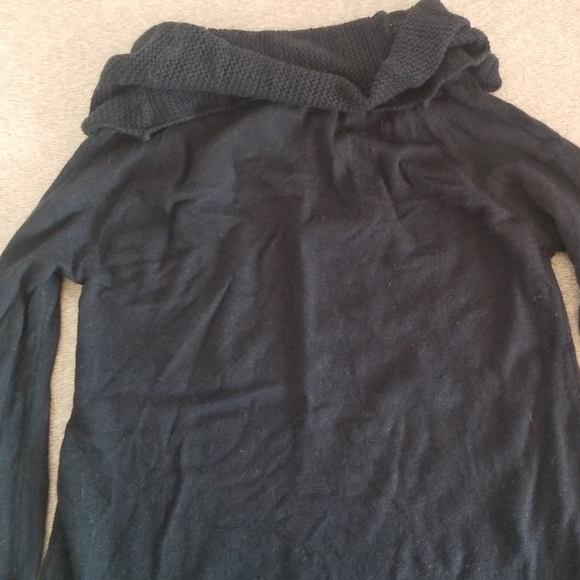 Teal Cowl Neck Sweater - Picture 7 of 8